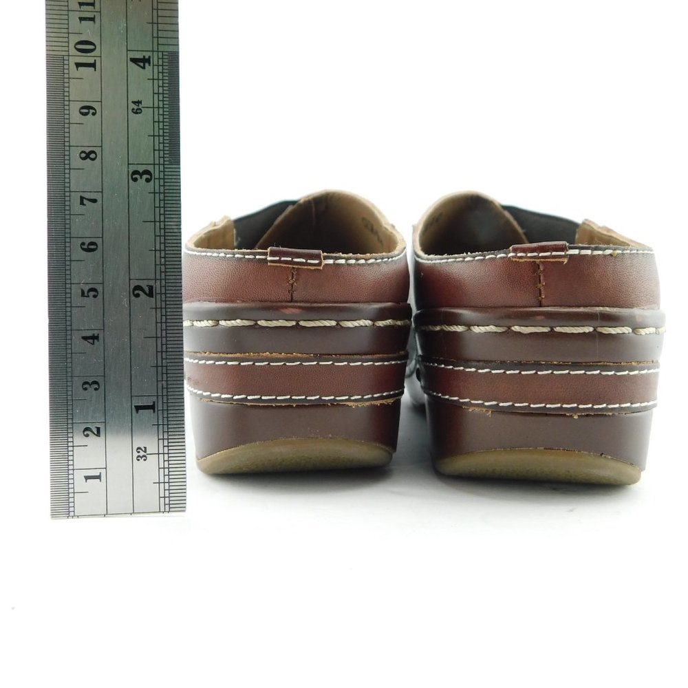 Unworn SPRING STEP L'Artiste Brown Leather Mules 40 - Picture 6 of 10